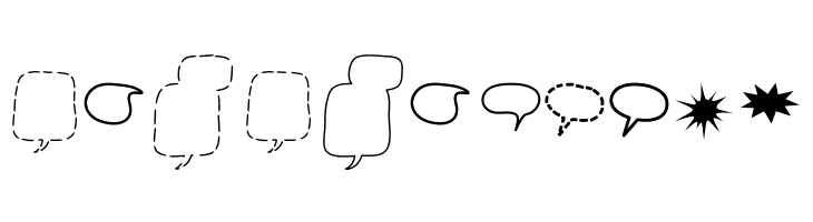 Alin Speech Bubbles 2  Free Fonts Download