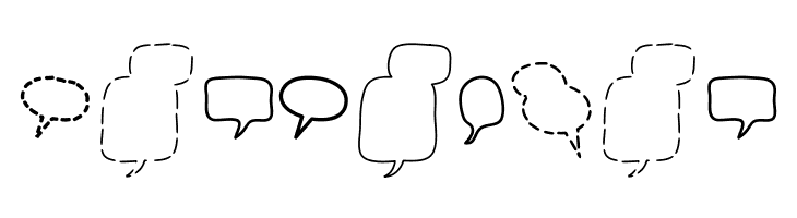 Alin Speech Bubbles 2  Free Fonts Download