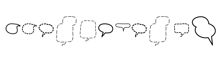 Alin Speech Bubbles 2  Free Fonts Download