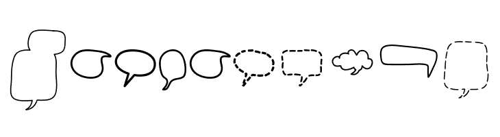 Alin Speech Bubbles 2  Free Fonts Download