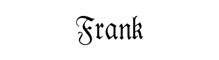 Frank Kabinett-Fraktur Mager Font