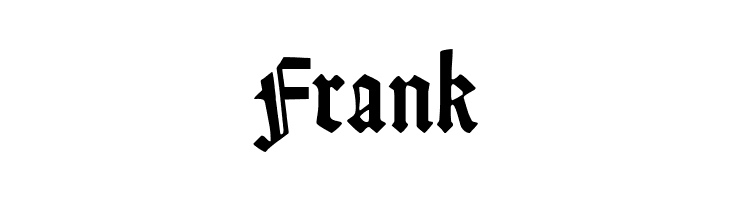 Frank DS Weiss-Gotisch Font
