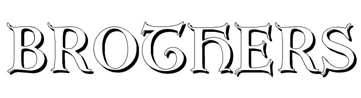 Erbar Initialen Shadow  Free Fonts Download