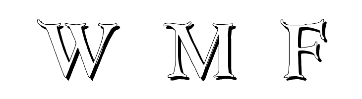 Erbar Initialen Shadow  Free Fonts Download