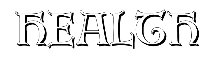 Erbar Initialen Shadow  Free Fonts Download