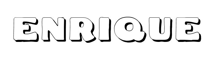 DS Fatty Shadow  Free Fonts Download