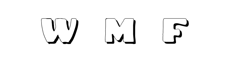 DS Fatty Shadow  Free Fonts Download