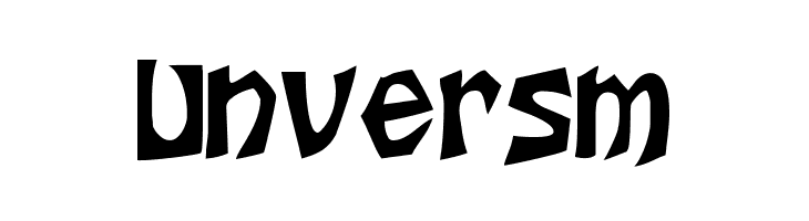 Unversm Houtsneeletter Regular Font