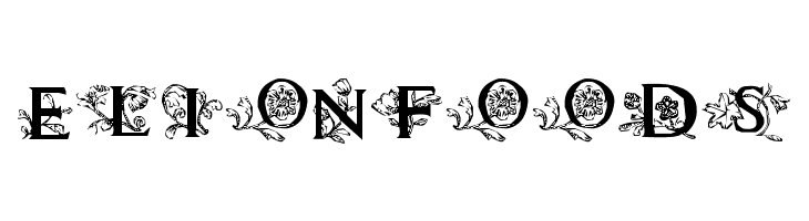 Flowers Initials  Free Fonts Download