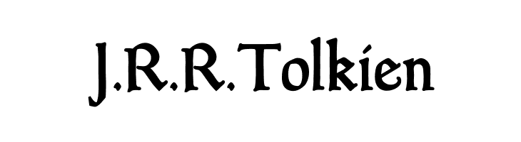 J.R.R.Tolkien Goudy Thirty Font