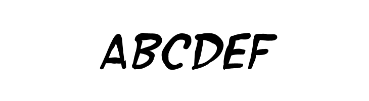 SF Wonder Comic Blotch Italic  Free Fonts Download