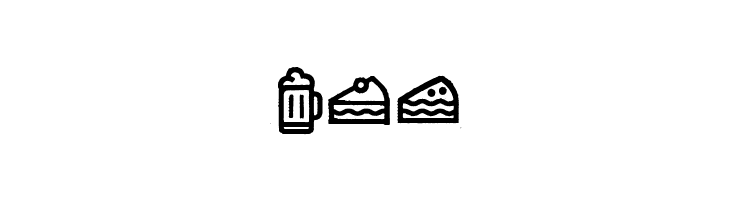 Escalope Crust Three Icons  Free Fonts Download