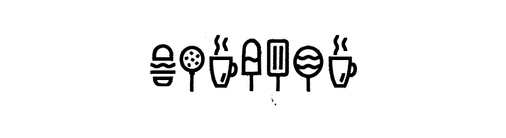 Escalope Crust Three Icons  Free Fonts Download