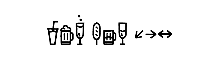 Escalope Crust Three Icons  Free Fonts Download