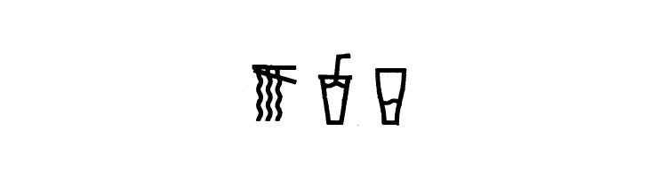 Escalope Crust Three Icons  Free Fonts Download