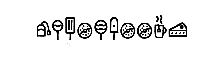 Escalope Crust Three Icons  Free Fonts Download