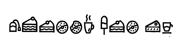 Escalope Crust Three Icons  Free Fonts Download