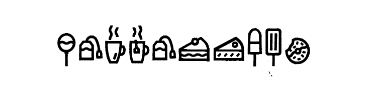 Escalope Crust Three Icons  Free Fonts Download