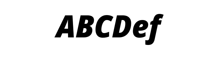 Noto Sans SemiCondensed Black Italic  Free Fonts Download