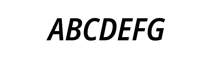 Noto Sans SemiCondensed SemiBold Italic  Free Fonts Download