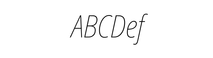 Noto Sans Condensed Thin Italic  Free Fonts Download