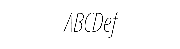 Noto Sans ExtraCondensed Thin Italic  Free Fonts Download