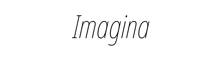 Noto Sans ExtraCondensed Thin Italic  Free Fonts Download