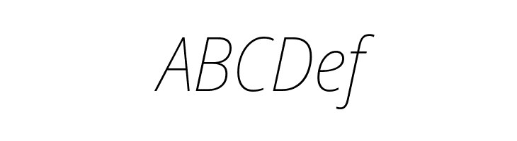 Noto Sans SemiCondensed Thin Italic  Free Fonts Download