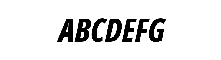 Noto Sans ExtraCondensed ExtraBold Italic  Free Fonts Download