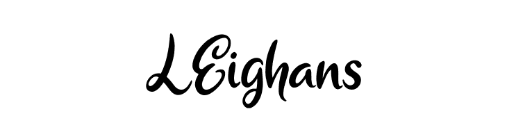 LEighans Sunday Cream Font