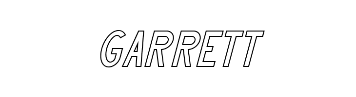 HANDA OUTLINE Italic  Free Fonts Download