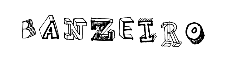 High School Notebook 3d Regular  Free Fonts Download