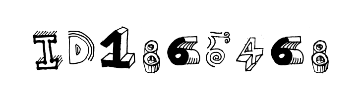 High School Notebook 3d Regular  Free Fonts Download