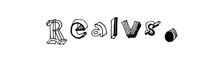 High School Notebook 3d Regular  Free Fonts Download