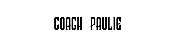 COACH%2BPAULIE Garreng Personal Use Regular Font