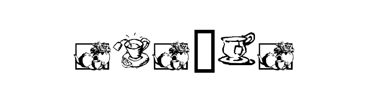 KR Teatime Dings  Free Fonts Download