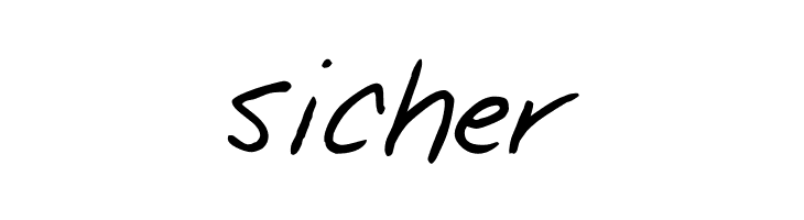 sicher Notepad Regular Font