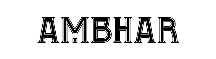 AMBHAR Conquistadorman NF Font