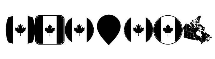 Font Canada Color  Free Fonts Download