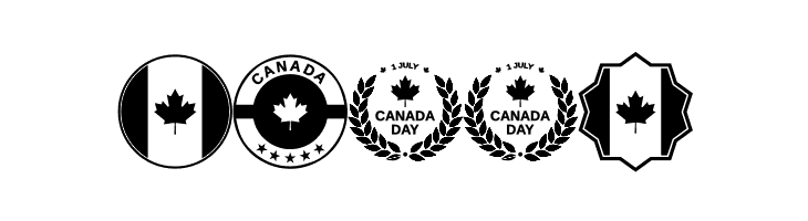 Font Canada Color  Free Fonts Download