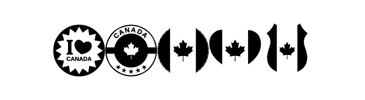 Font Canada Color  Free Fonts Download
