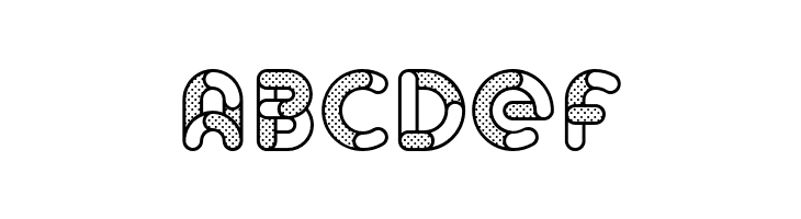 Skrova Parts Outline Dotted 1  Free Fonts Download