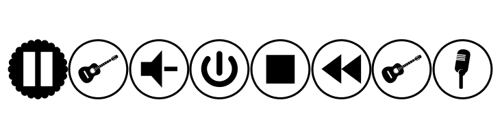 font bottons music pro  Free Fonts Download