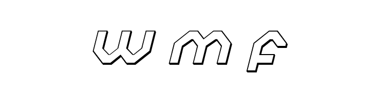 Charlie's Angles 3D Italic  Free Fonts Download