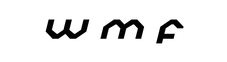 Charlie's Angles Expanded Italic  Free Fonts Download