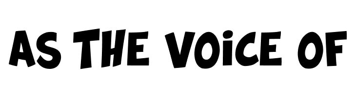 AS%2BTHE%2BVOICE%2BOF Splatch Font