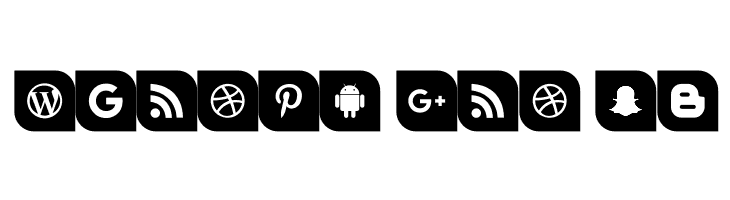 Icons Social Media 1  Free Fonts Download
