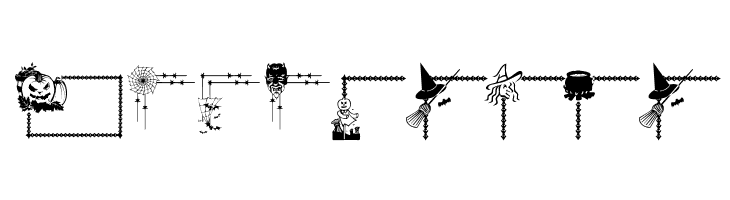 LCR Frightful Frames   Free Fonts Download