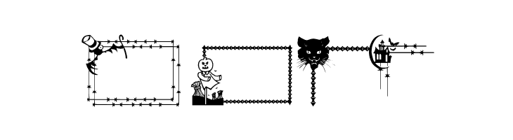 LCR Frightful Frames   Free Fonts Download