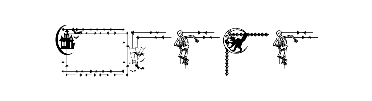 LCR Frightful Frames   Free Fonts Download